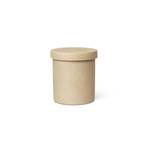 ferm LIVING Recipiente Bon, altura 10,5 cm, bege, porcelana