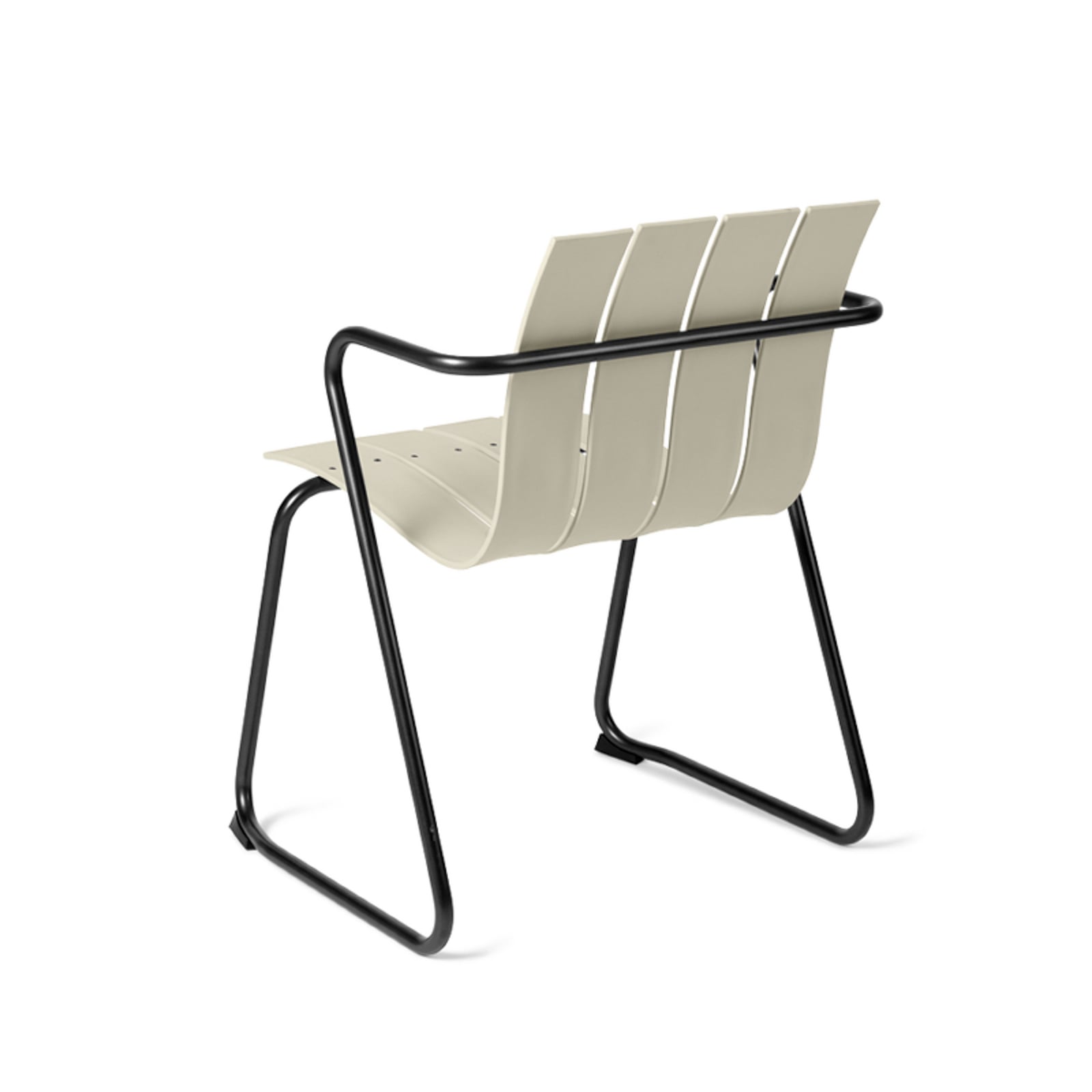 Chaise OCEAN, couleur sable, plastique, hauteur 81 cm - Mater