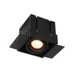 Trimless recessed spotlight, 1-bulb, black