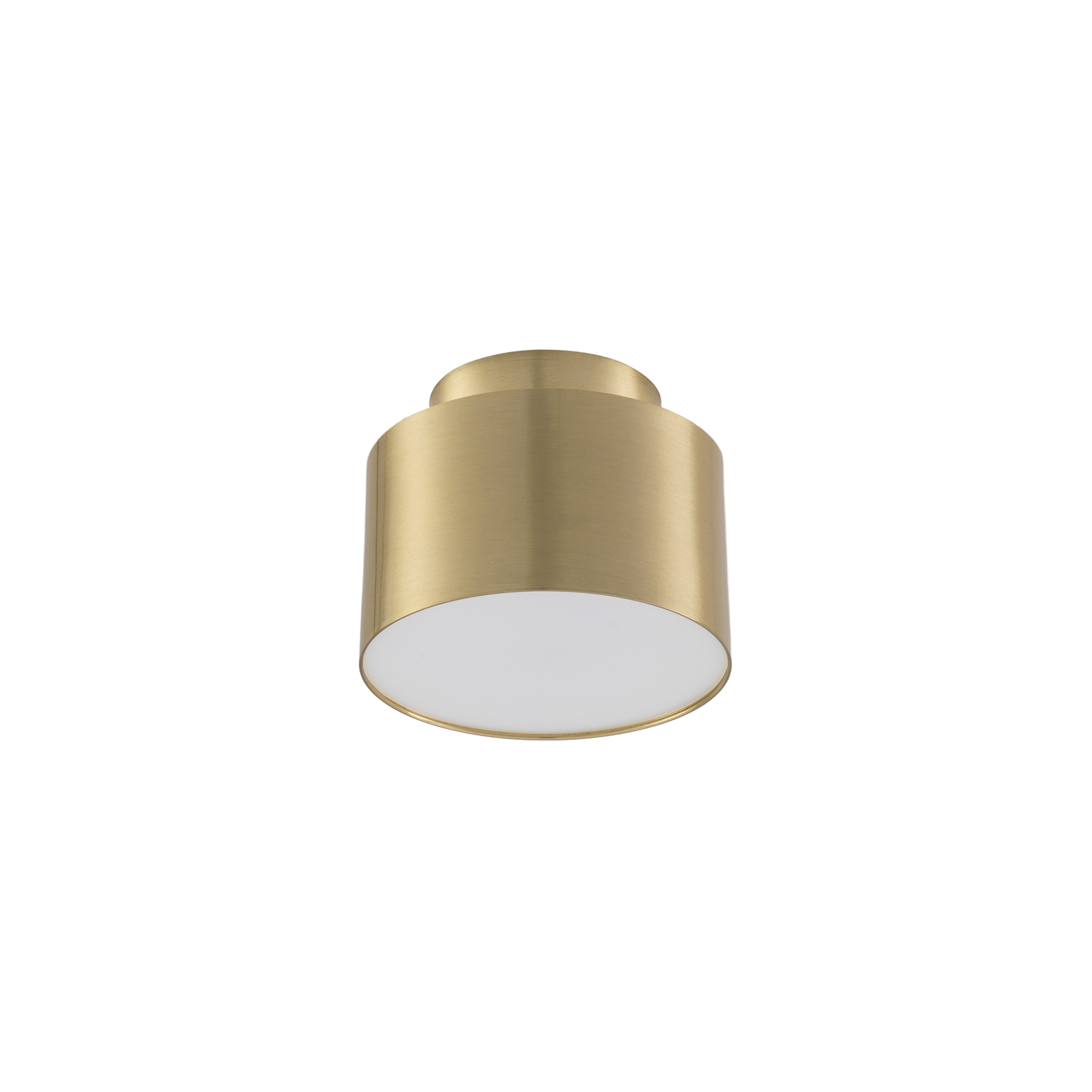 Lindby LED spotlight Nivoria, Ø 11 cm, gold, set of 4