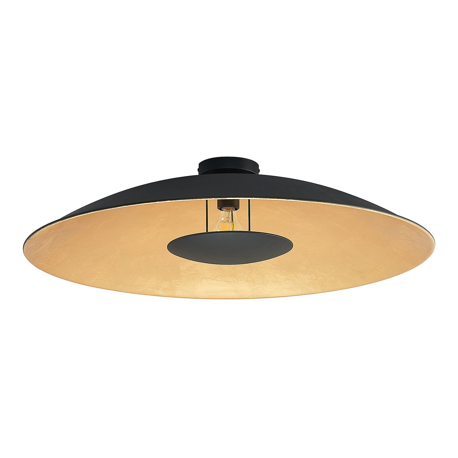 Narisara Ceiling Lamp Ø80 Black/Gold - Lindby