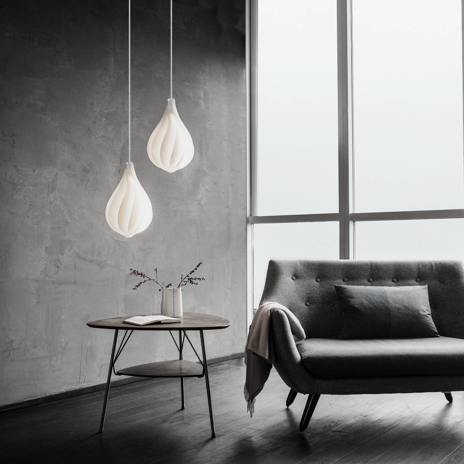 UMAGE Alva Medium żyrandol set biały, 42cm