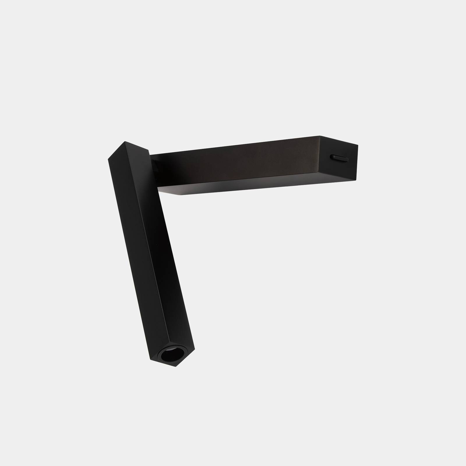 LEDS-C4 Hall Slim wall reading light LED black, for Living / Dining Room, aluminium, 2 W, W: 18 cm, H: 18 cm