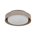 Lampa sufitowa OSRAM ORBIS MADRID, drewno, Ø 29 cm, metal/szkło