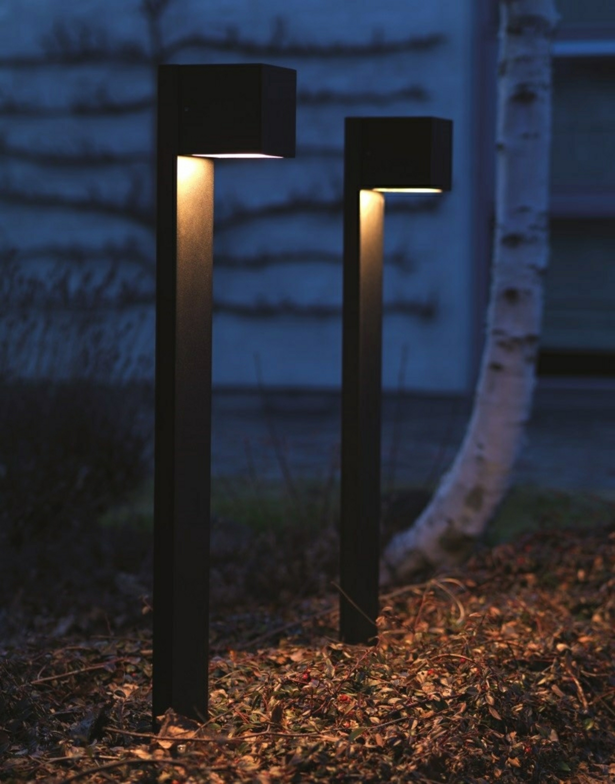 Cube Stand Lampe d'Exterieur Bas Noir - LIGHT-POINT