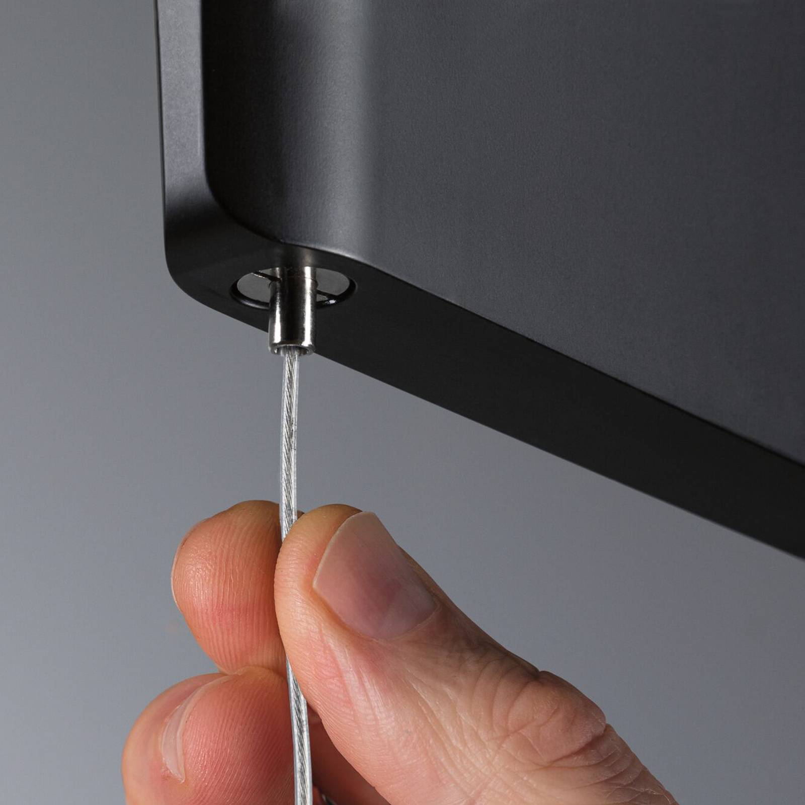 Paulmann URail-Pendel Alejandro czarny 4000 K 3-stopniowy ściemniany