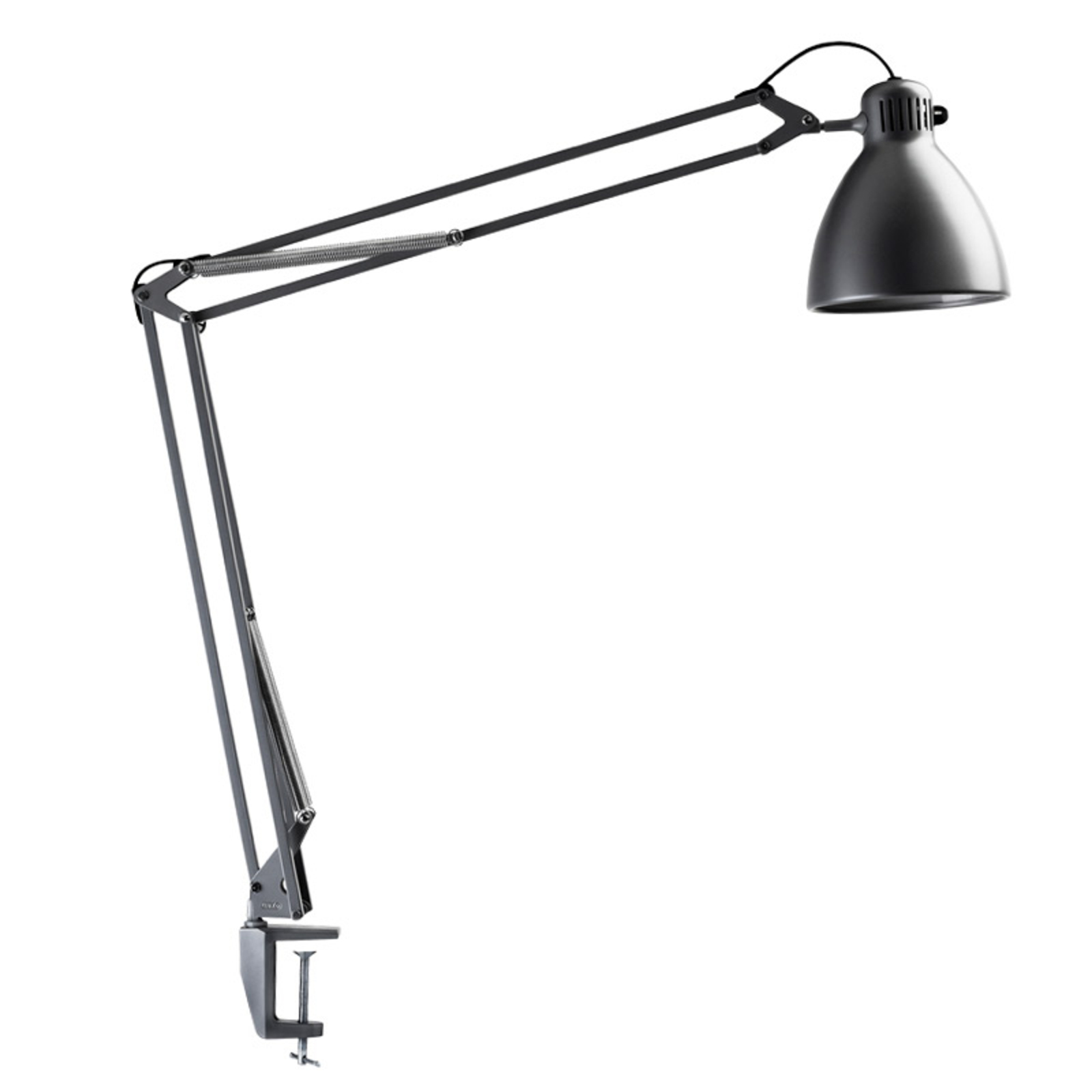 Lampe de table de bureau L-1 LED gris aluminium