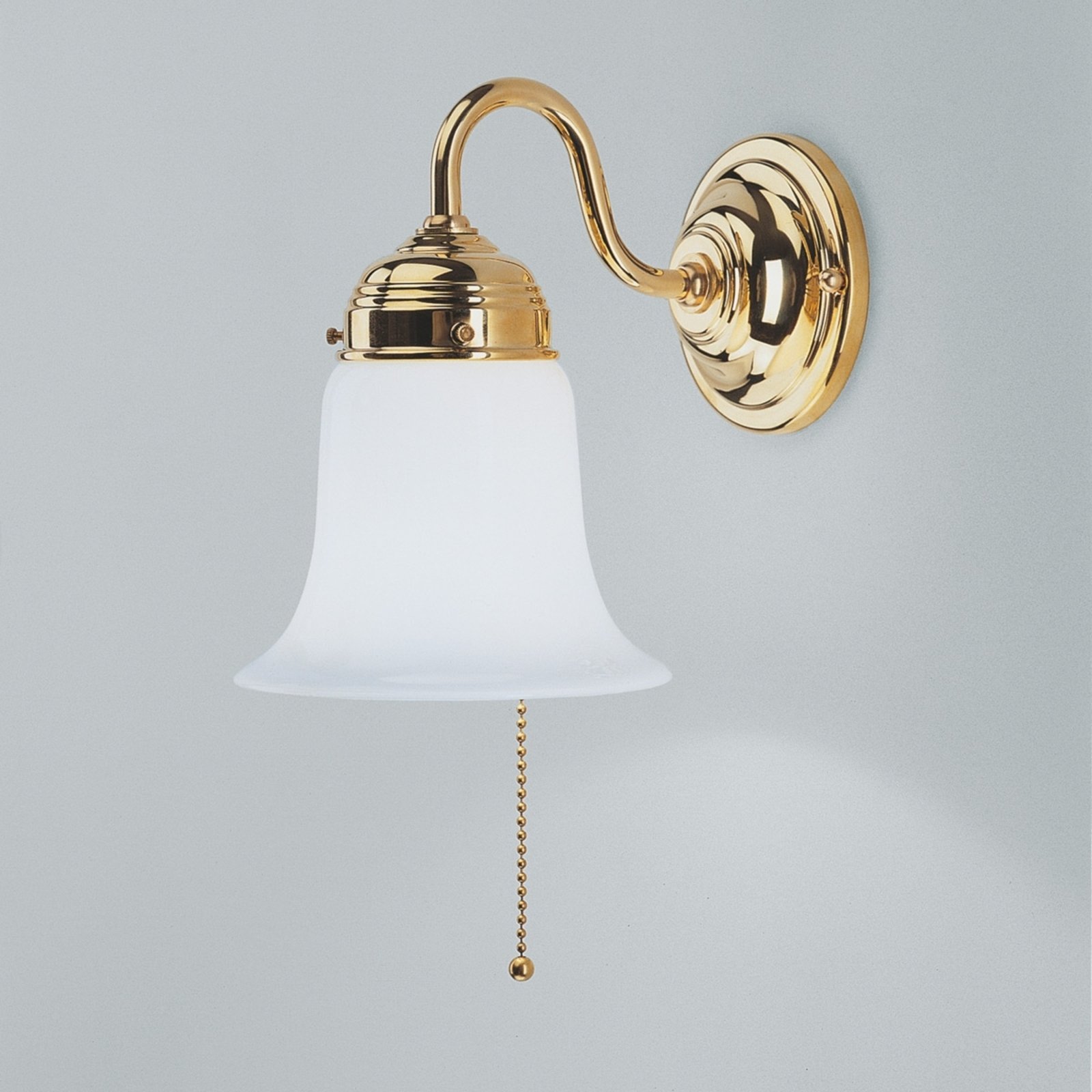Sibille polished brass wall light