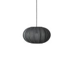 Knit-Wit 45 Oval Pendelleuchte schwarz E27 - Made By Hand