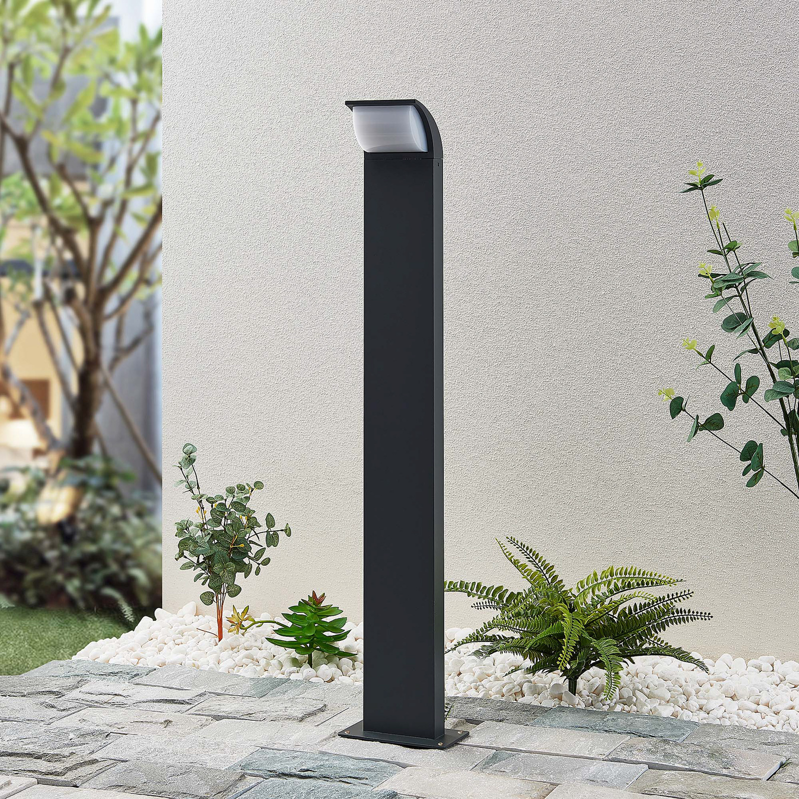 Tinna LED Garden Lamp H80 Anthracite - Lucande