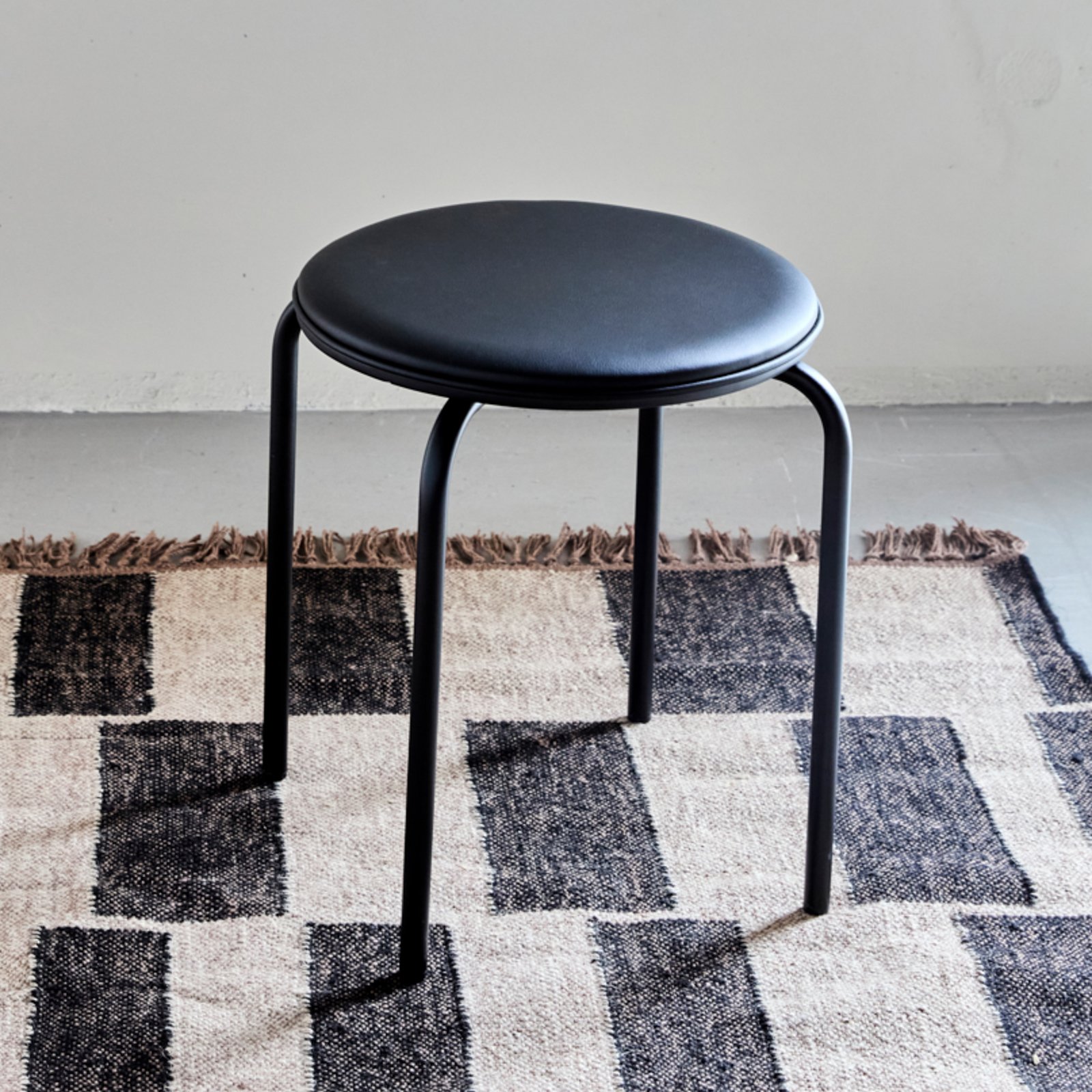 HDPova stool, black, height 45 cm - House Doctor