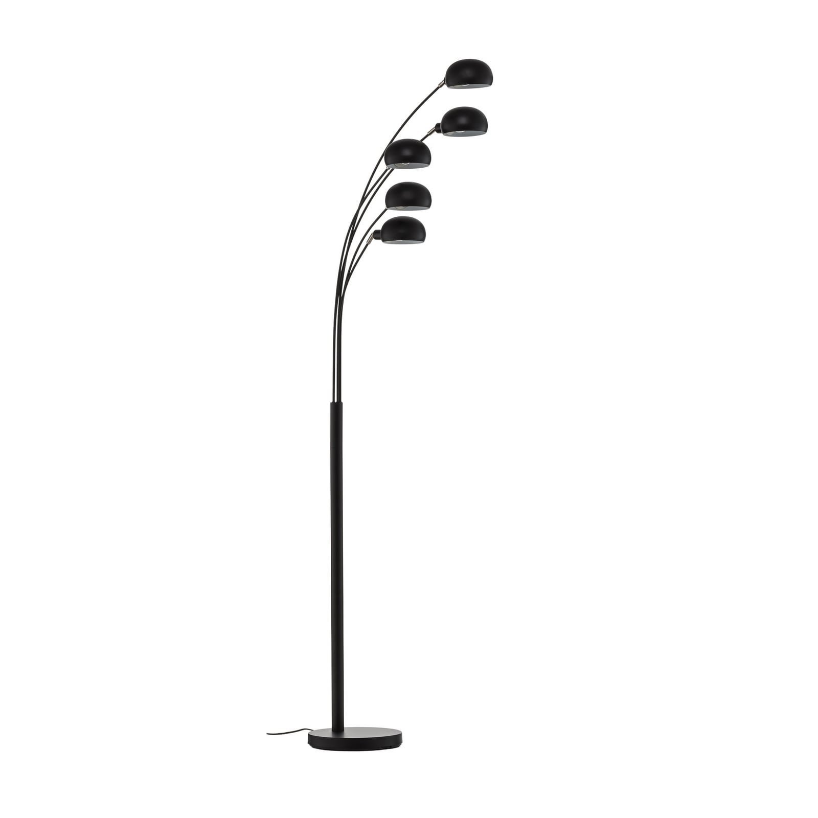 Lampa stojąca Lindby Jewa, czarna, metal, 5-punktowa, E14