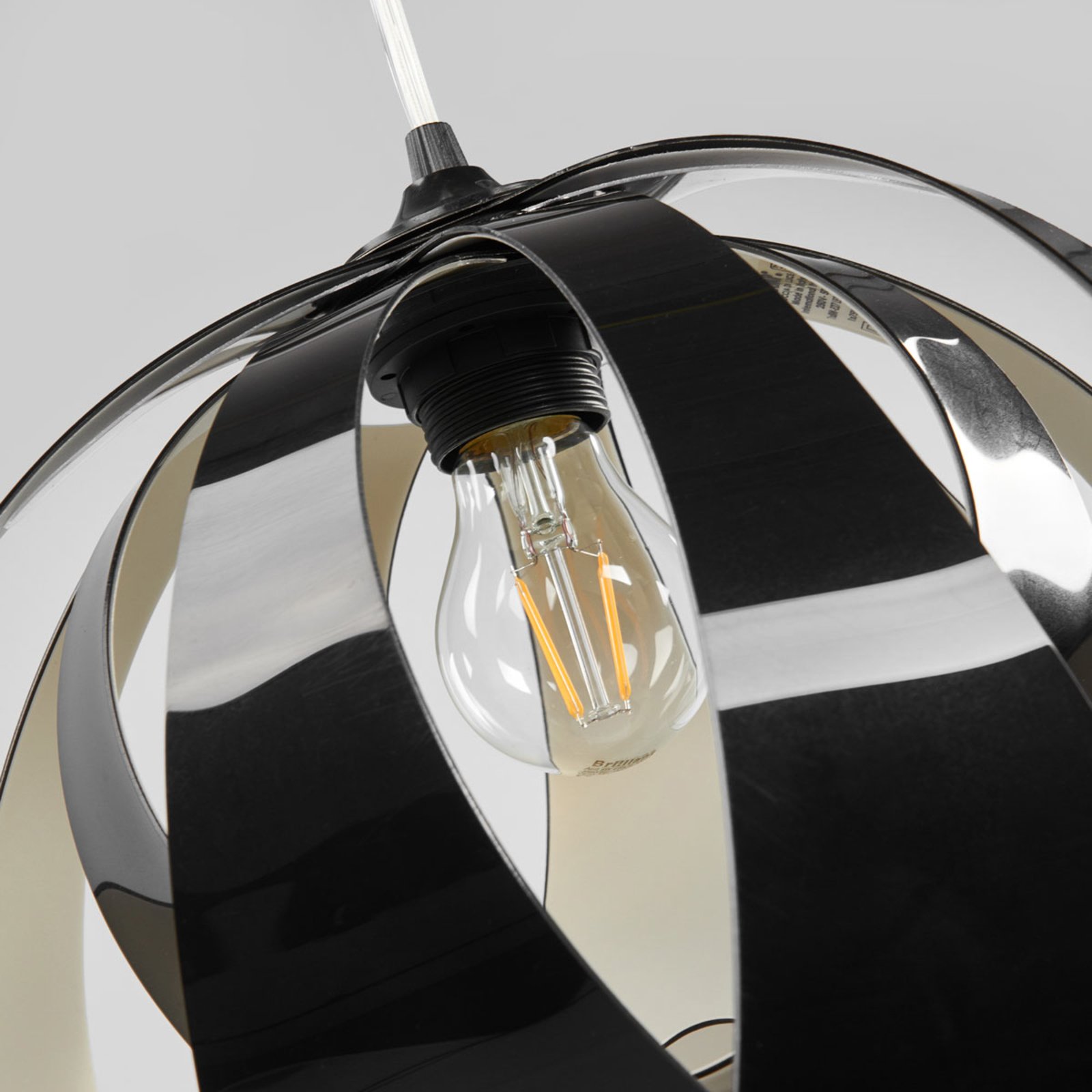 Slamp Goccia di Luce – závesná lampa, čierna