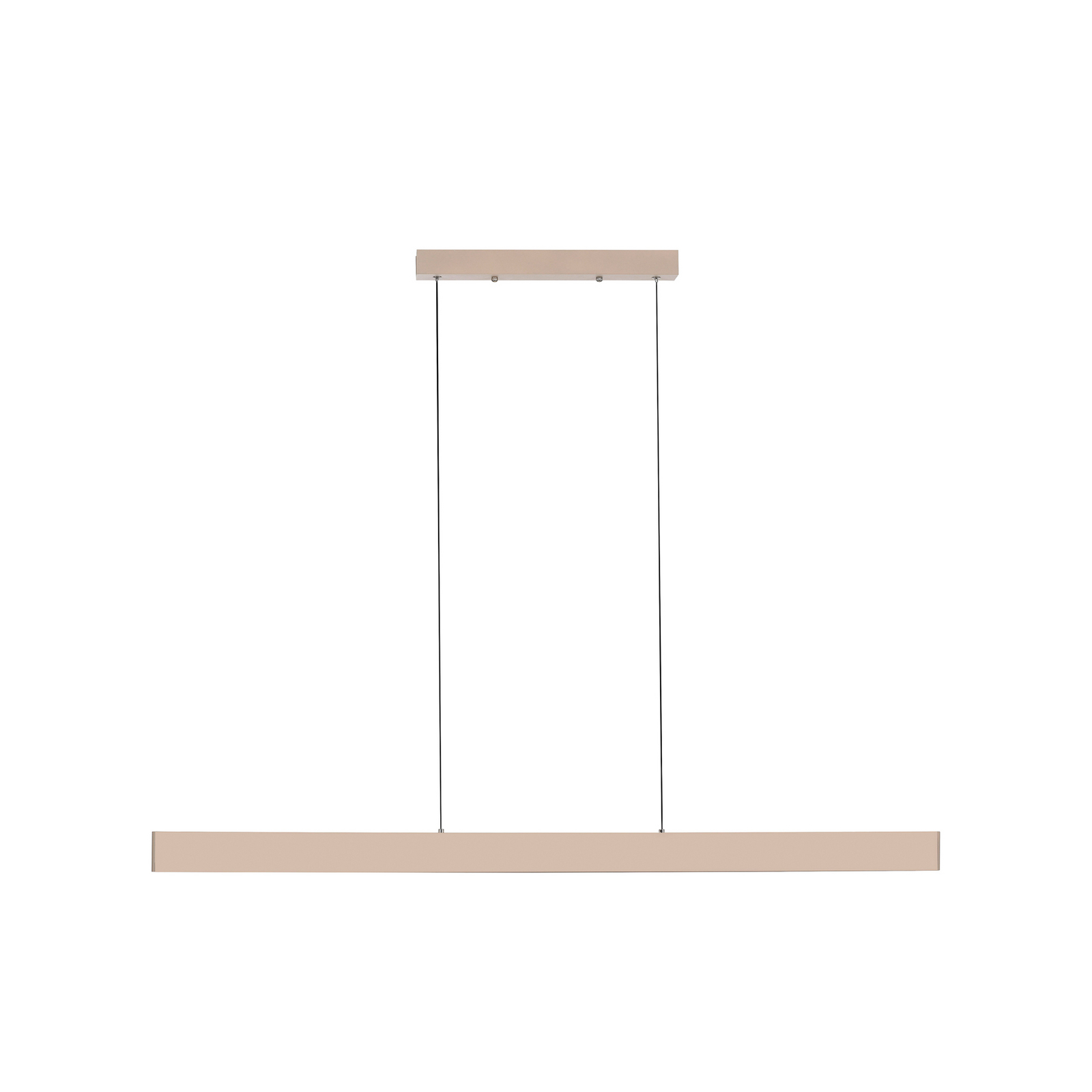 Adina LED pendant light, sand beige, metal, 3,000 K, up/down
