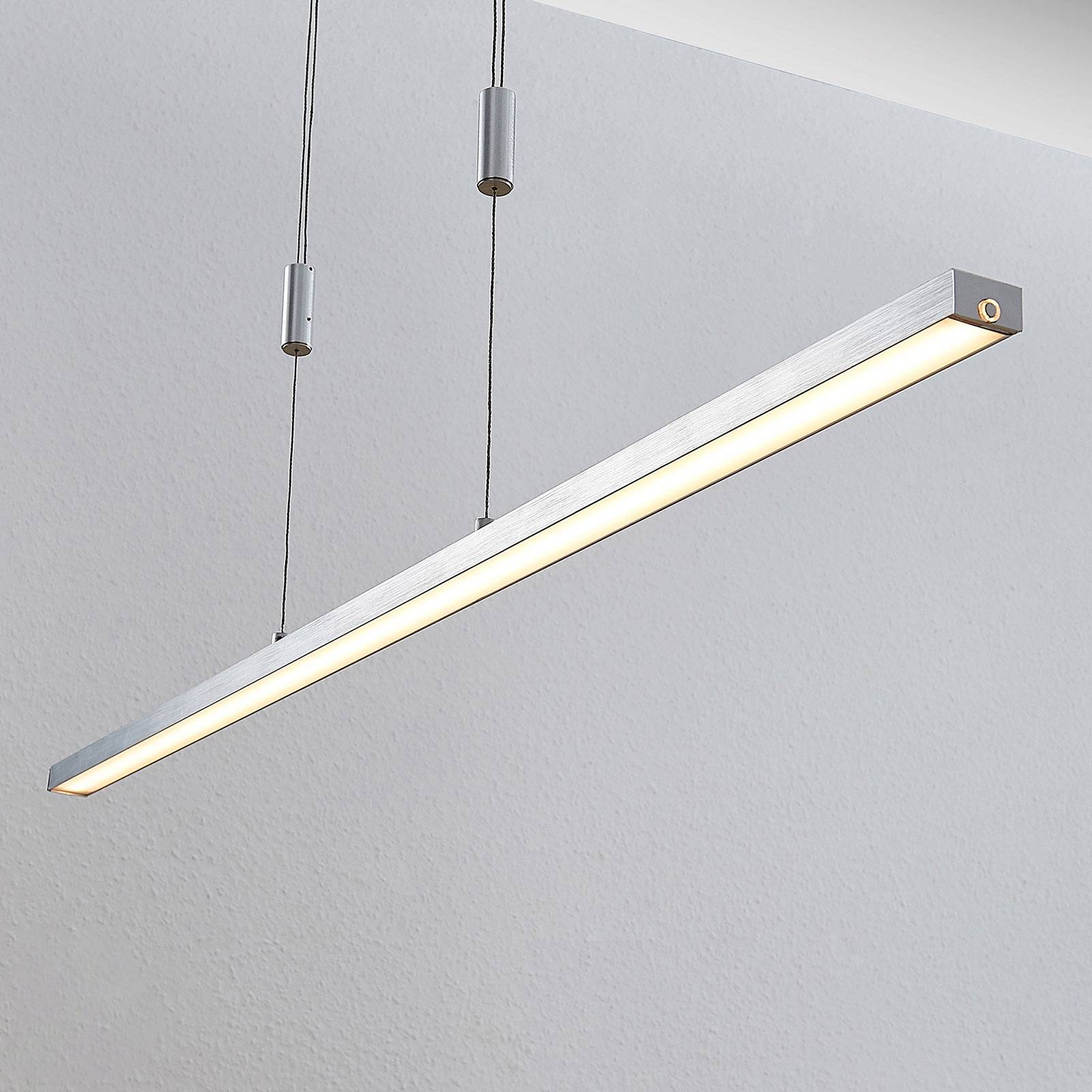 Lampa wisząca LED Myron Lucande ściemniacz dotykowy CCT aluminium