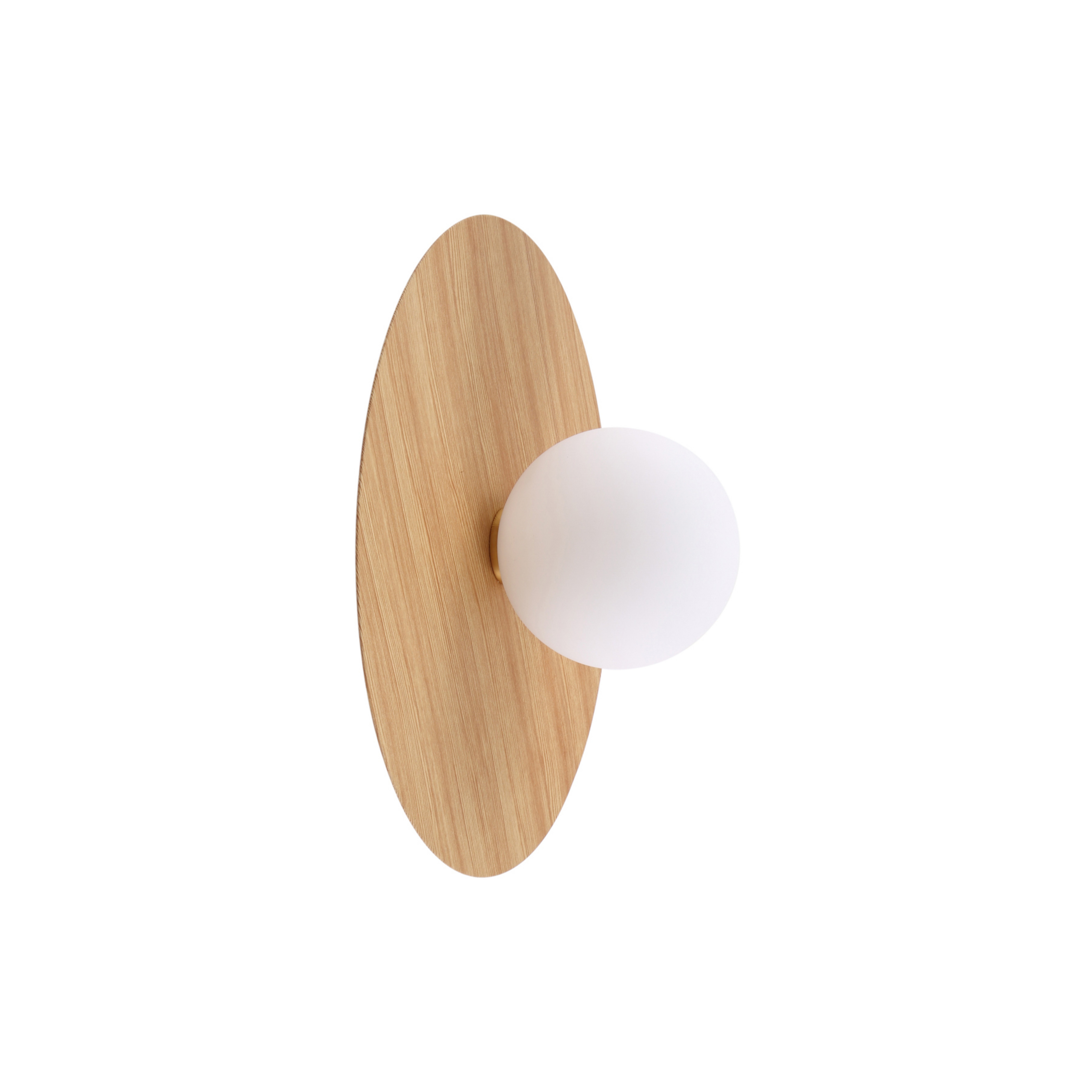 Zain Wandlamp Wood/White - Lindby