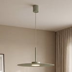 Hängeleuchte Simone, Stahl, salbeigrün, Ø 40 cm, GX53