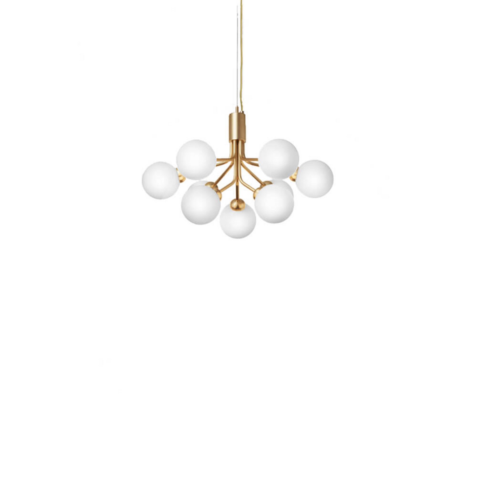 Apiales 9 Luster Brushed Brass/Opal White - Nuura