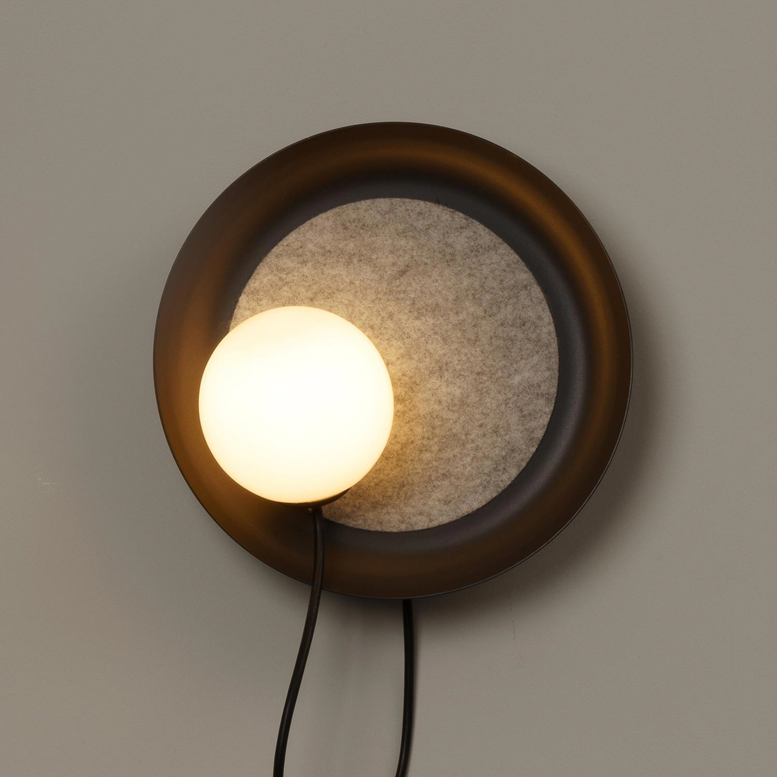 Milan Wire wandlamp Ø 24 cm antraciet