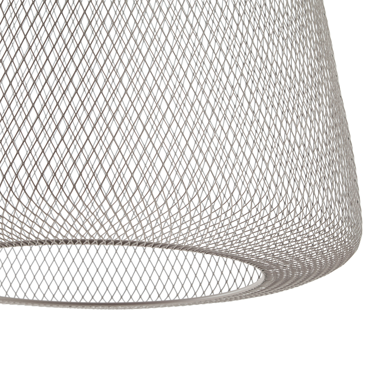 Lámpara colgante LED Lucande Korvyn, gris piedra, Ø 50 cm, atenuable por pasos