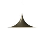 GUBI Semi pendant light, Ø 30 cm, glossy cocoa brown