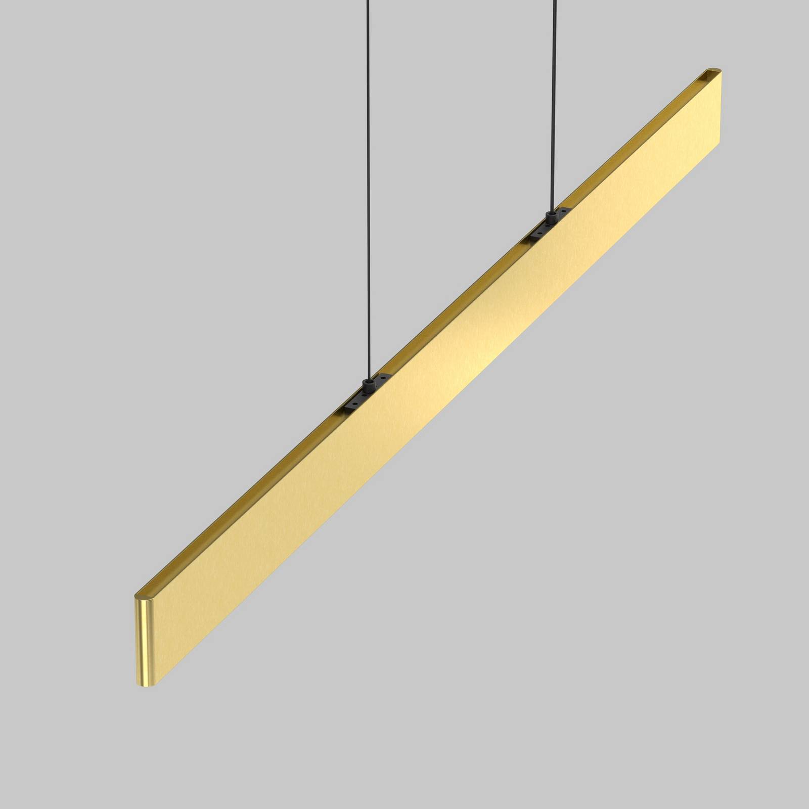 Maytoni Żyrandol LED Ephoria, mosiądz, aluminium, długość 116 cm