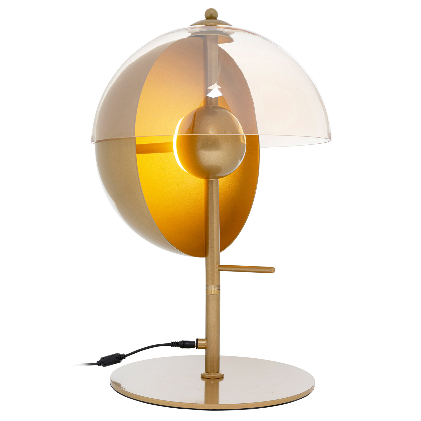 KARE Romy LED-Tischleuchte aus Stahl und Glas