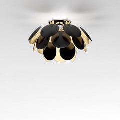 MARSET Discocó lámpara de techo Ø 53 cm negro/oro
