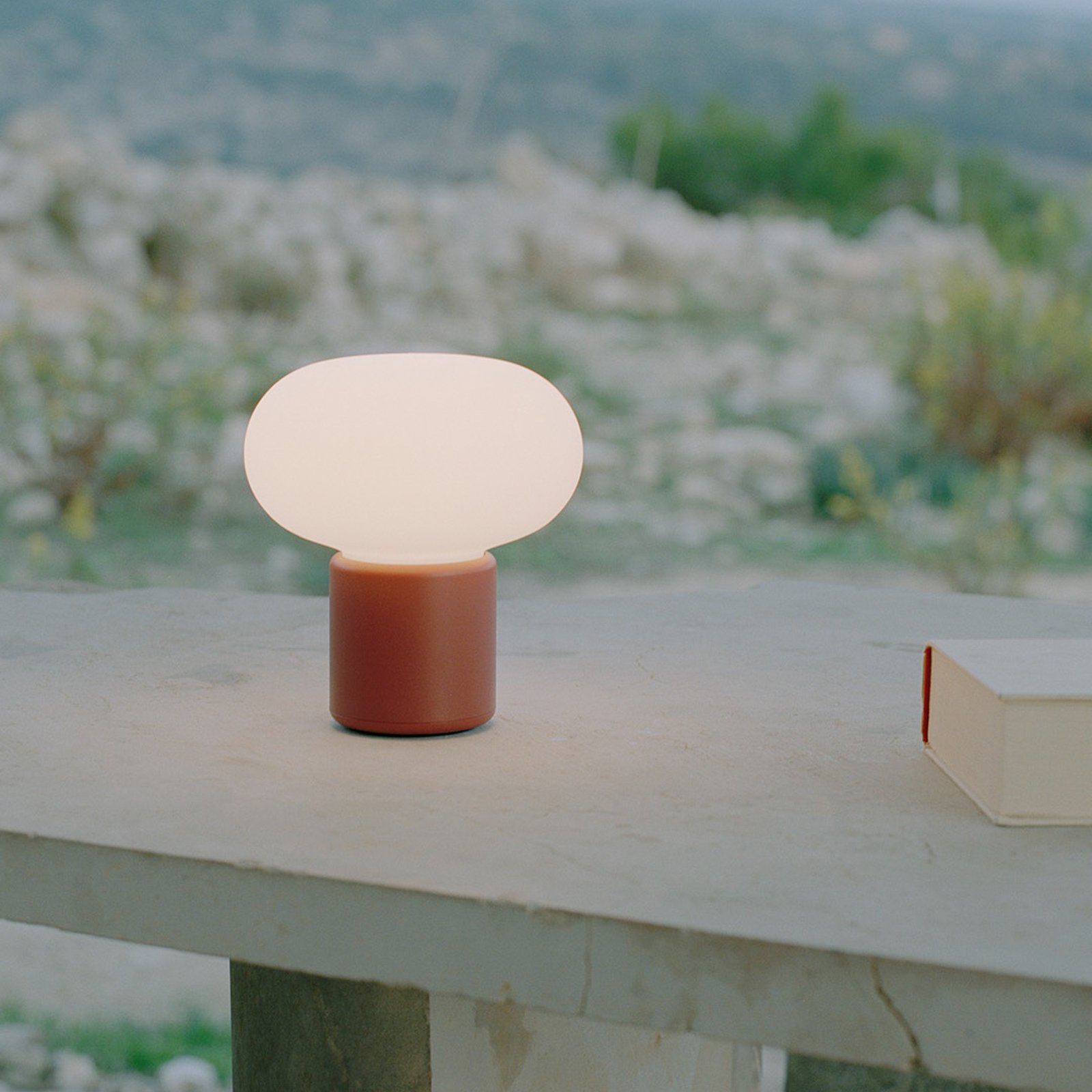 Karl-Johan Portable Table Lamp IP65 Earth Red - New Works