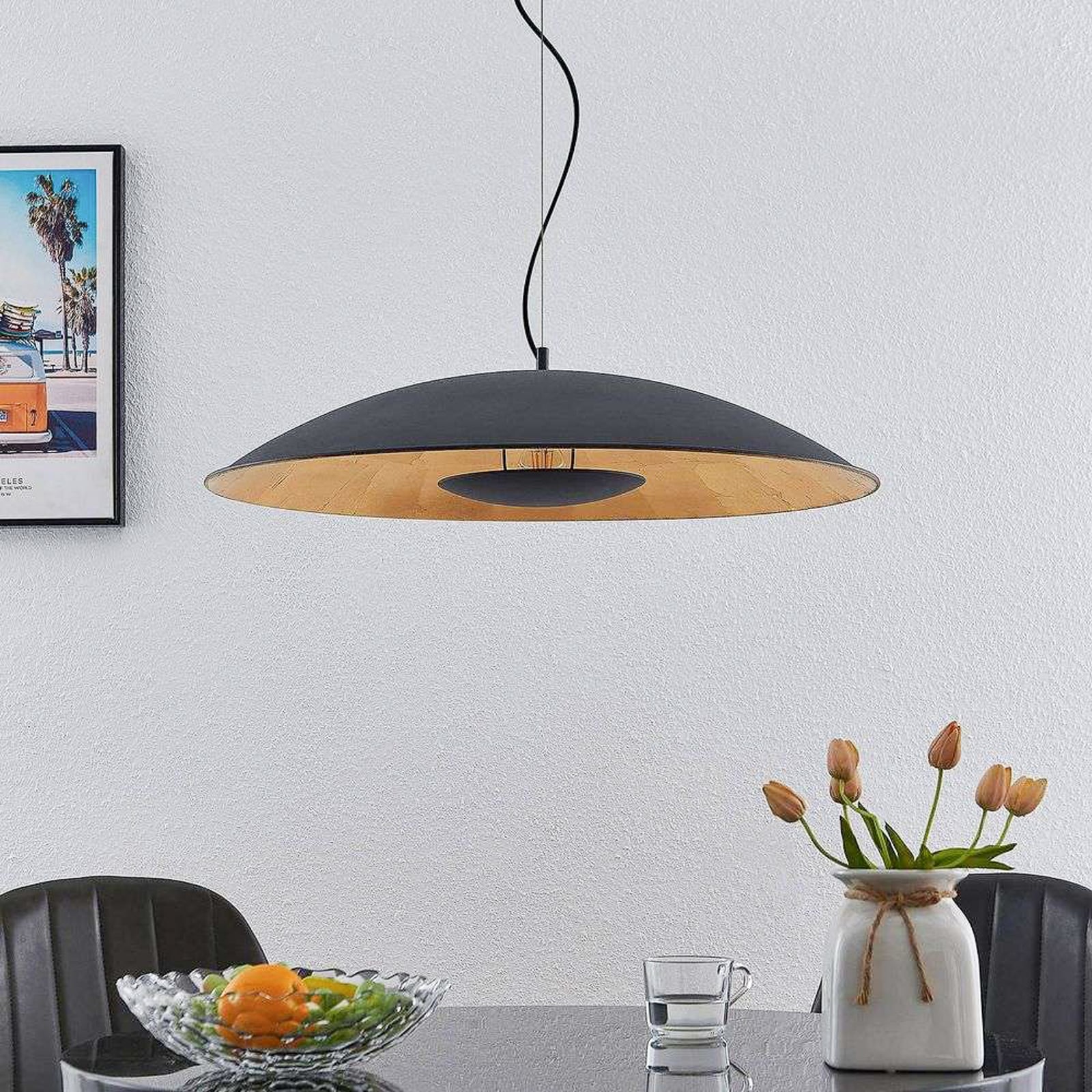 Narisara Pendant Ø80 Black/Gold - Lindby Narisara Pendant Ø80 Black/Gold - Lindby