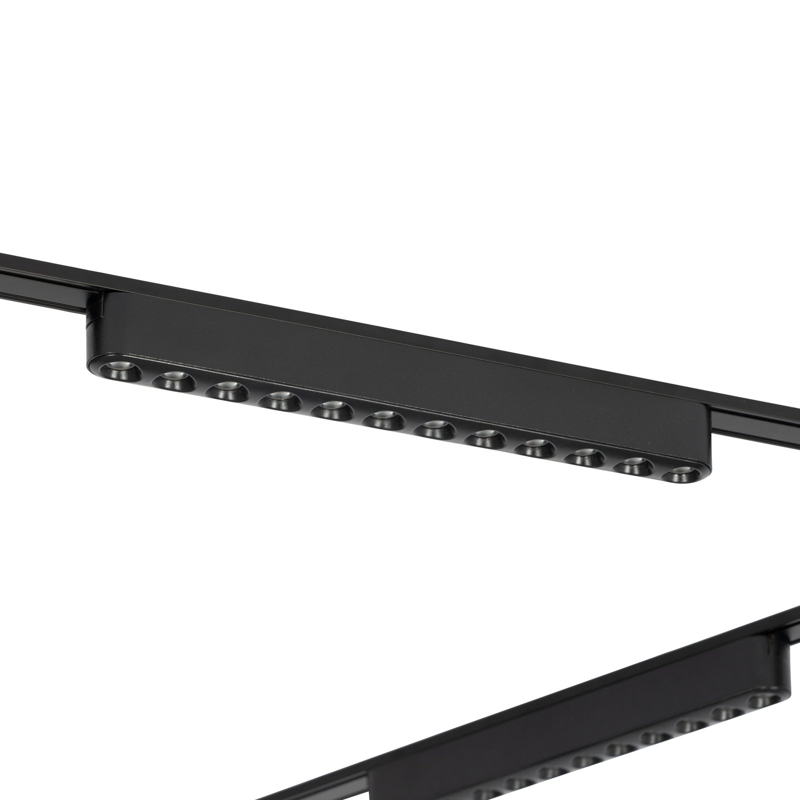 Système de lampes LED sur rail 48 V Lumaro, 10 barres de LED, noir, CCT