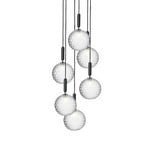 Miira 6 Candelabro Large Rock Grey/Optic Clear - Nuura