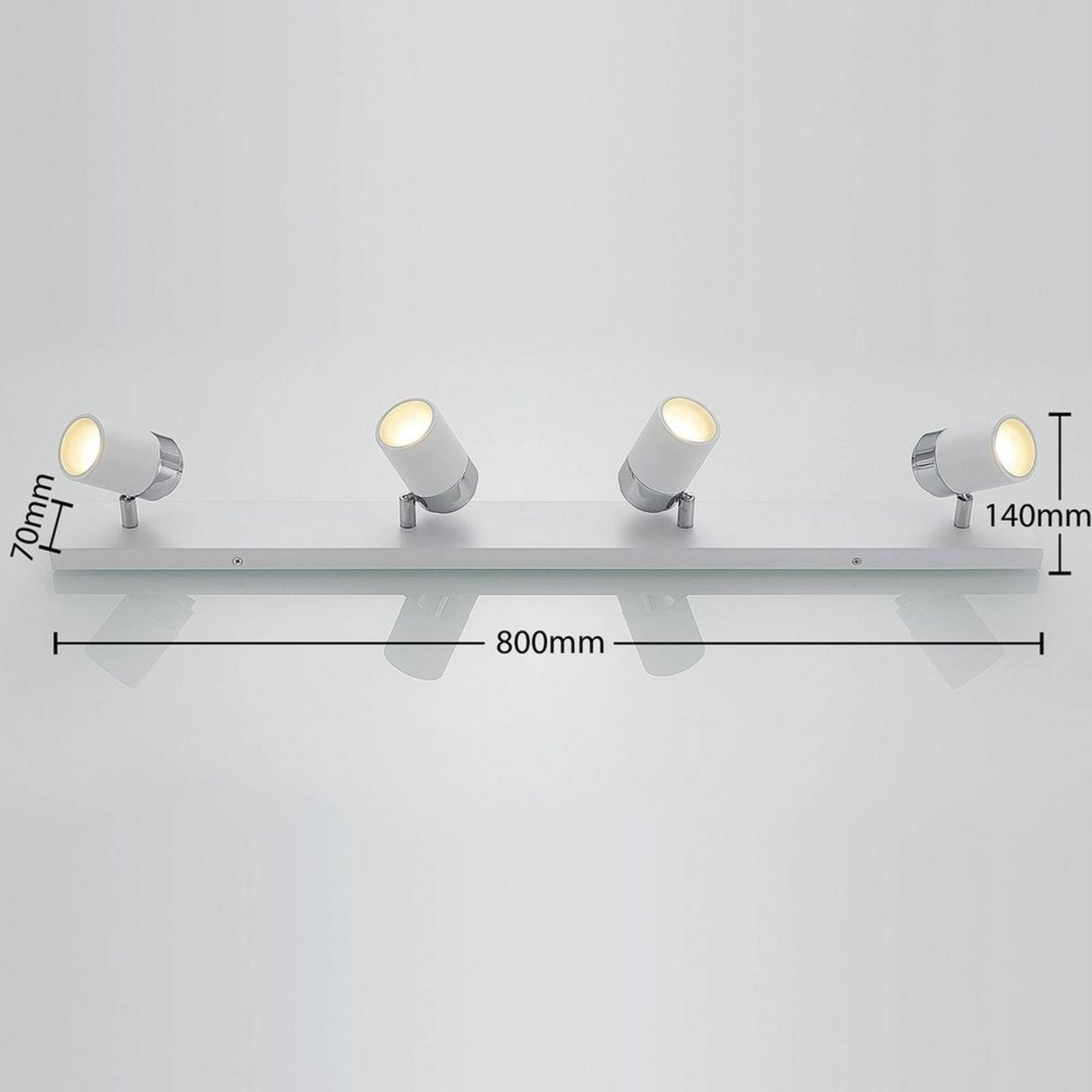 Kardo 4 Plafonieră White/Chrome - Lindby