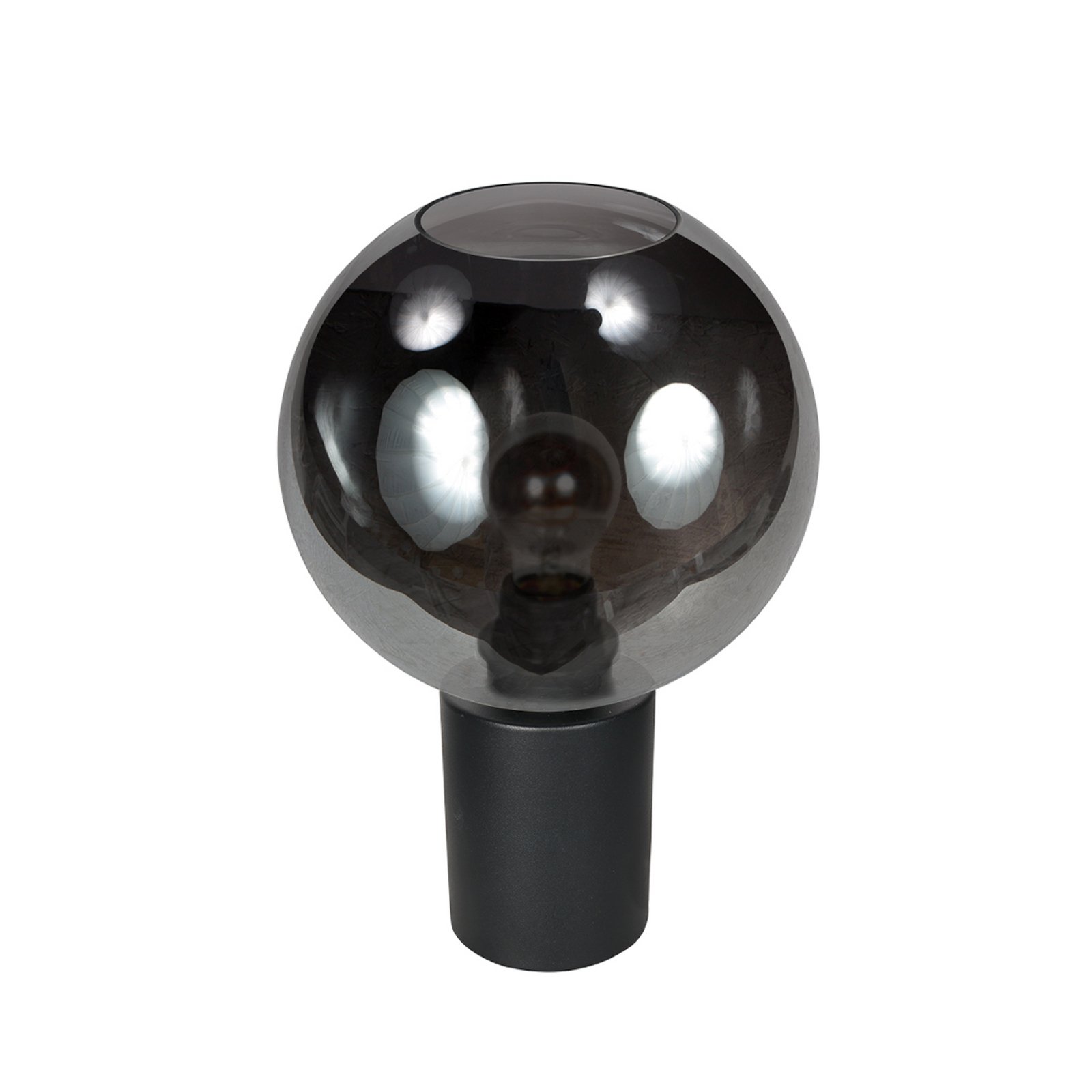 Laualamp Bloeba, must/suitsuhall, Ø 25 cm, klaaskuul