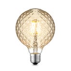 Lucande LED bulb E27 G95 4W 2,700K dimmable amber