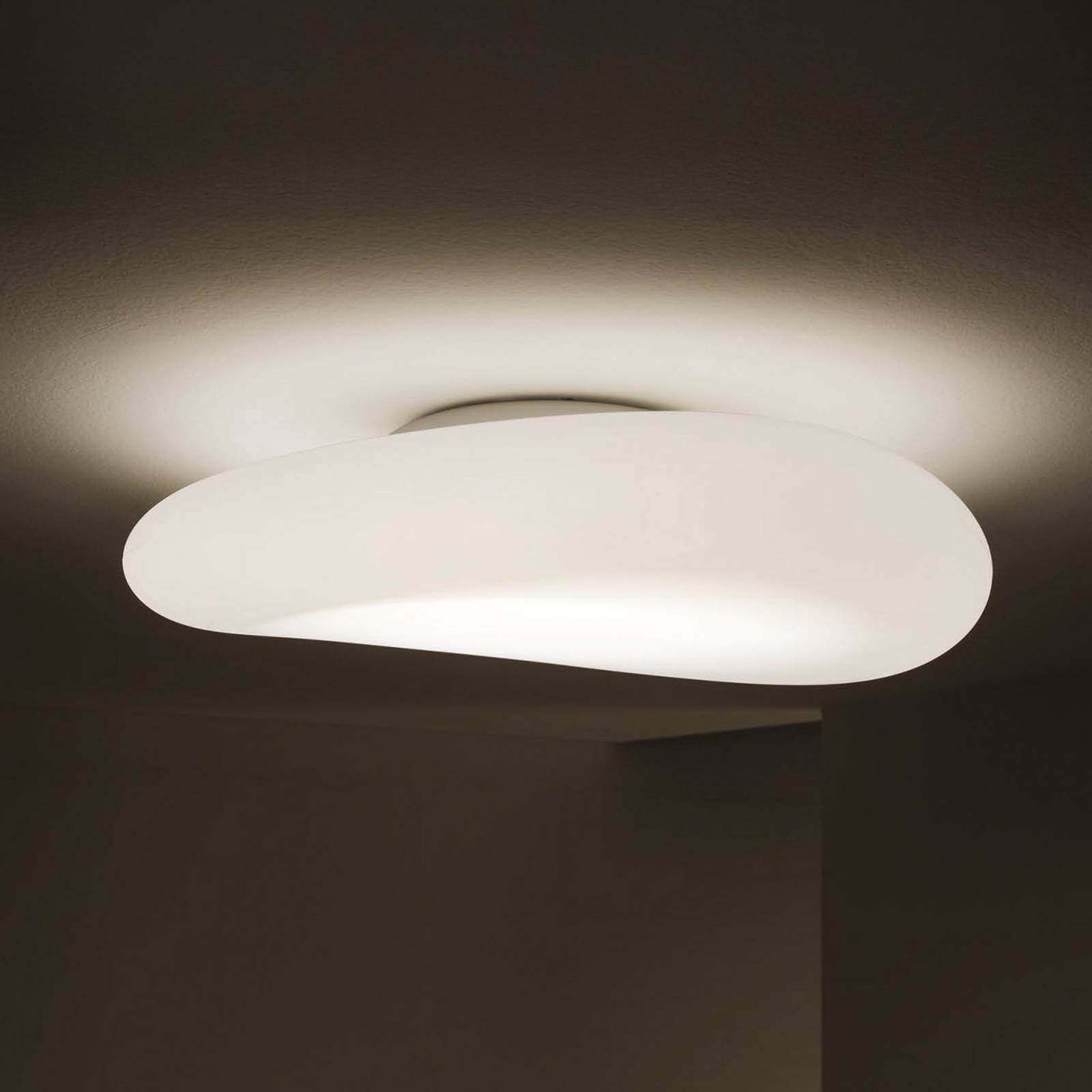 Stilnovo Plafonnier LED Mr. Magoo, DALI, 52 cm, blanc chaud