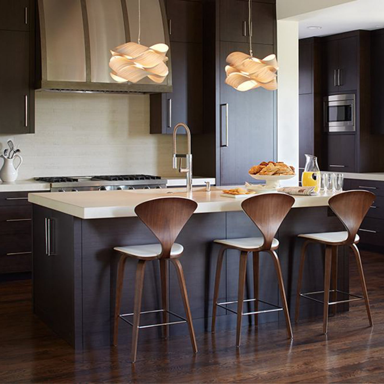 LZF LAMPS Lampă suspendată LZF Link Ø 69 cm fildeș - Camera de zi / sufragerie - design - Lemn