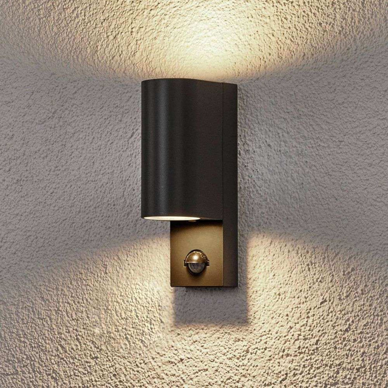 Palina Aplique de Pared Exterior w/Sensor Graphite - Lindby