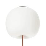 kdln Lámpara de techo Kushi XL, color cobre/blanco, Ø 43 cm, vidrio