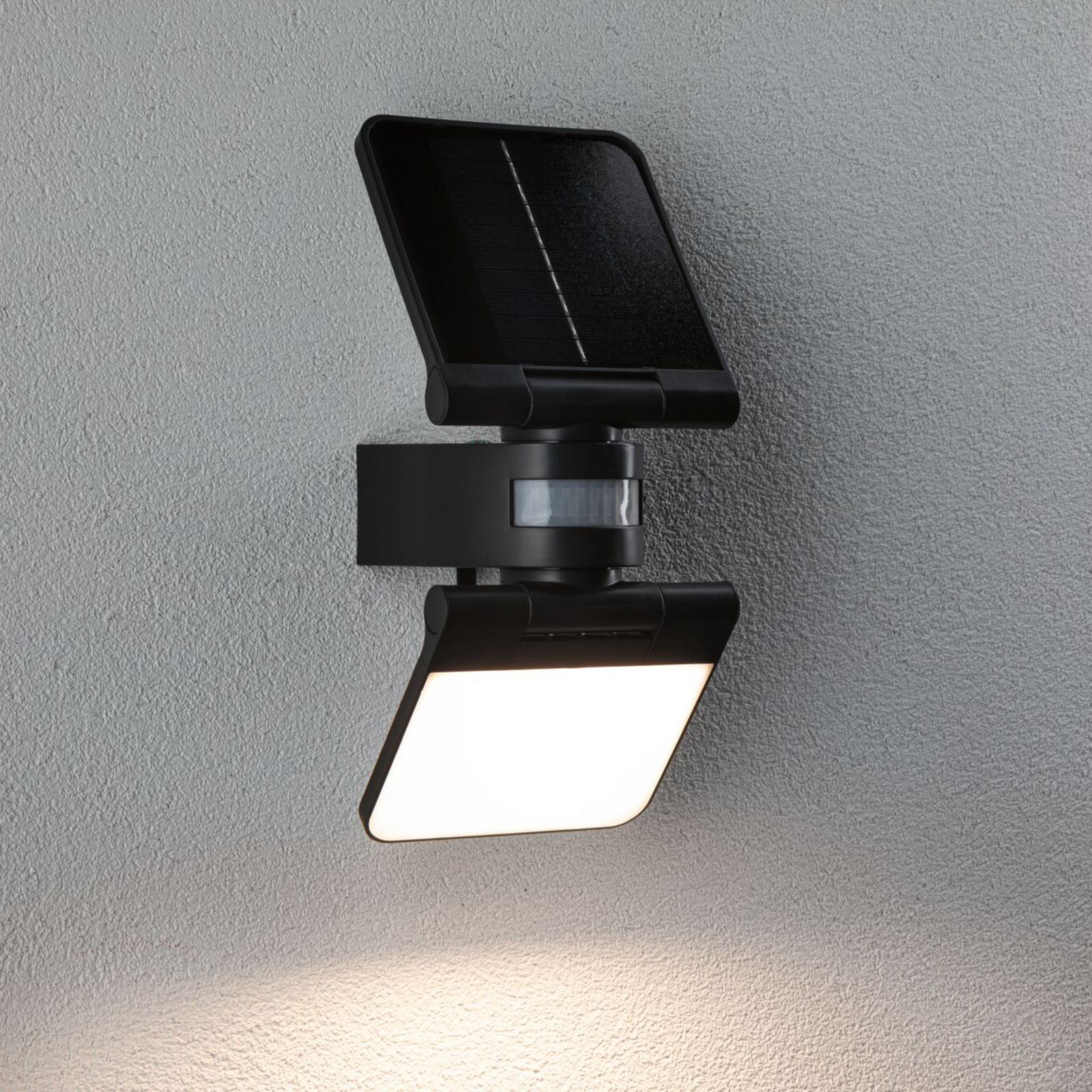 Applique d'extérieur solaire Paulmann Lesla, anthracite, capteur, IP65