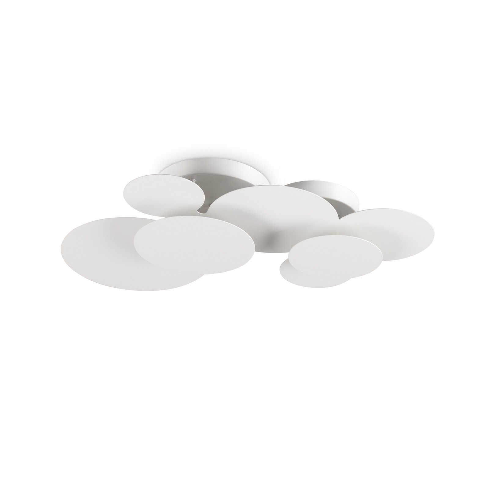 Ideallux Ideal Lux Cloud LED plafonieră LED lungime 74 cm - Camera de zi / sufragerie - modern - alb mat - Metal