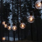 LED lichtketting op zonne-energie voor feestjes, 7 W, amberkleurig, IP44, 1800 K