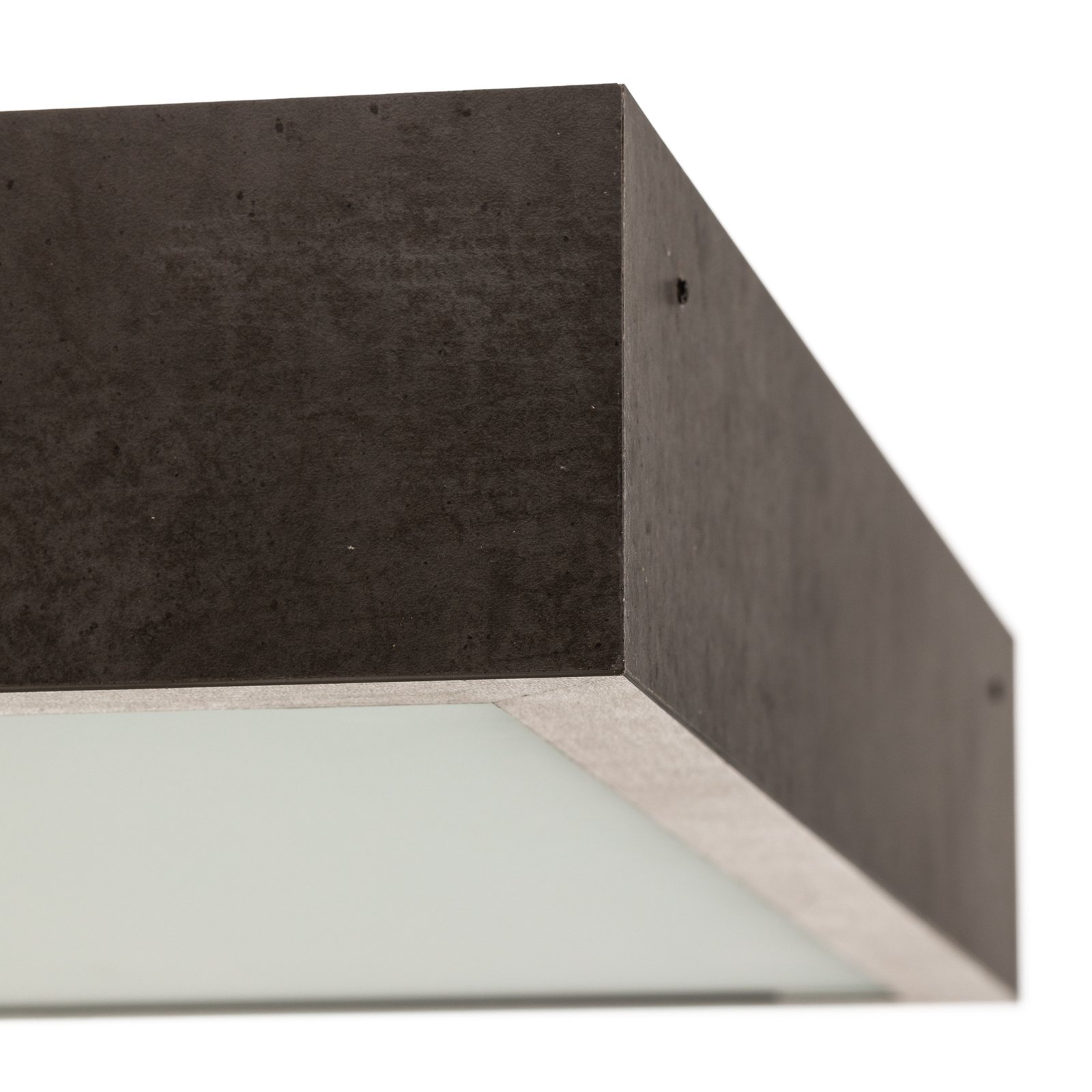 Stropní světlo Tromsö, 50x50 cm, betonově šedá