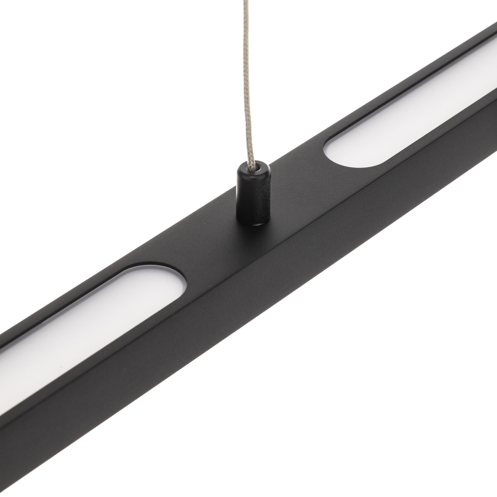 Paulmann Lento LED lampada a sospensione nera dimmerabile Up-&Downlight