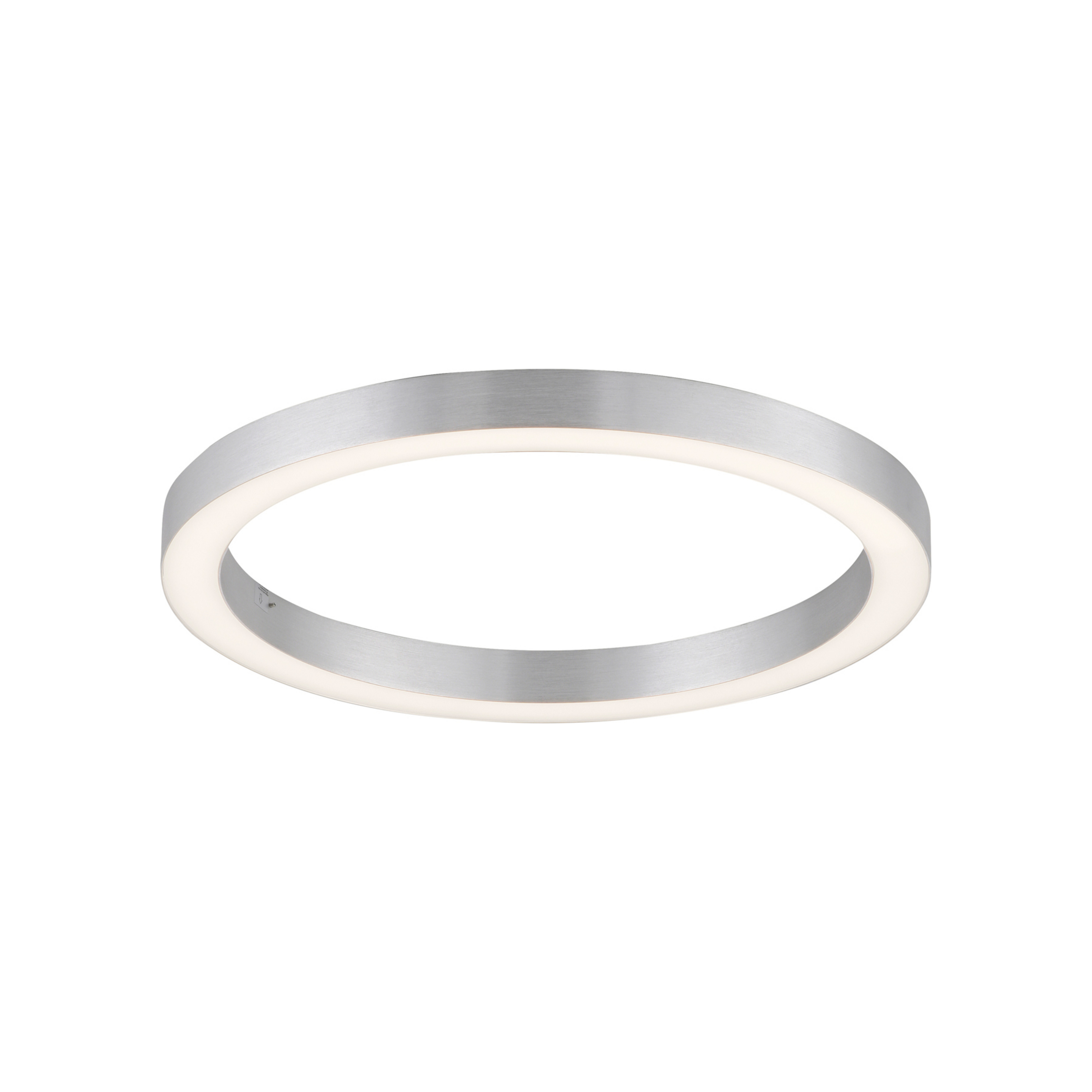 PURE LED-Deckenlampe Lines, Ø 50 cm, silberfarben, CCT