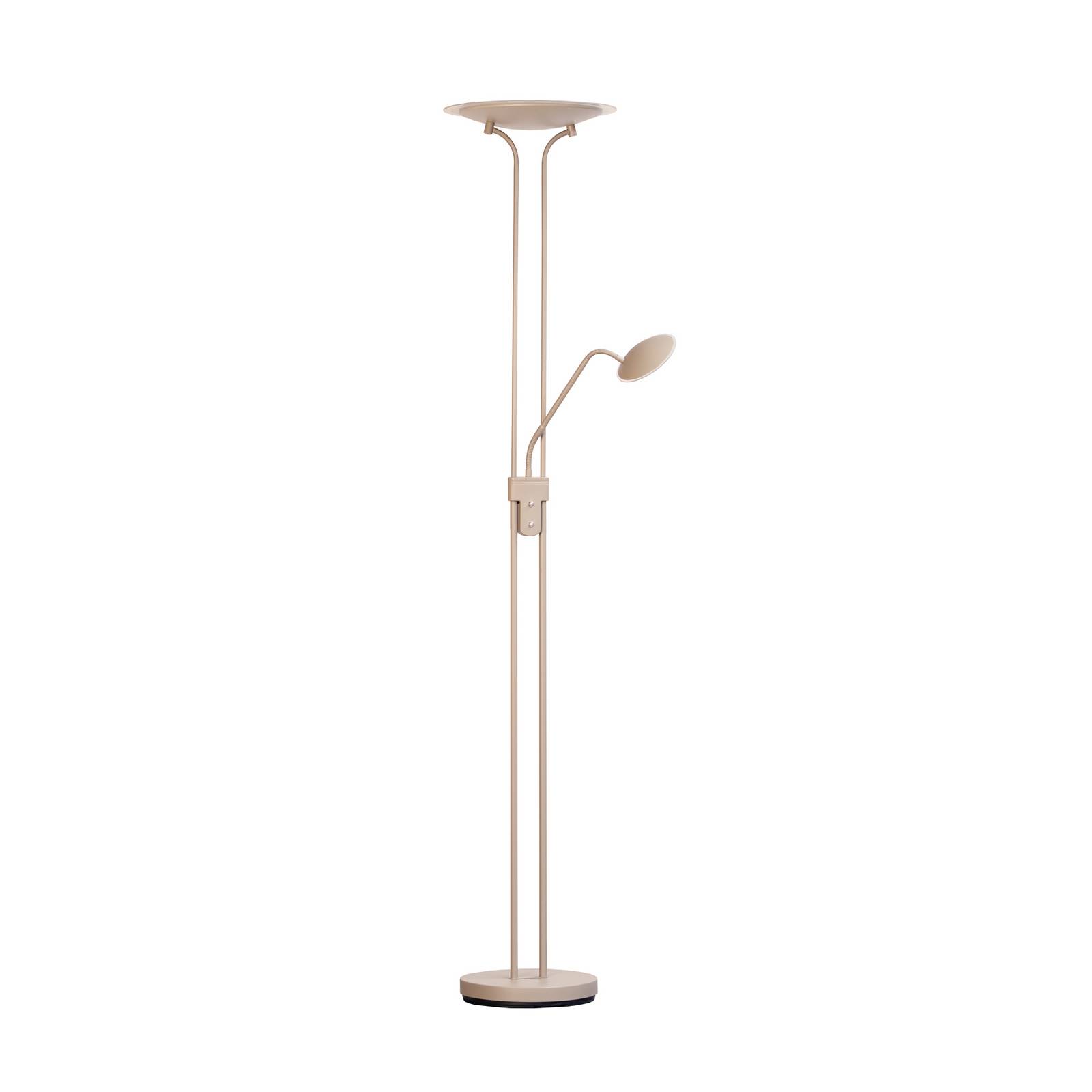LED-Stehlampe Tallri, greige Höhe 180 cm 2-flg. CCT Touchdim
