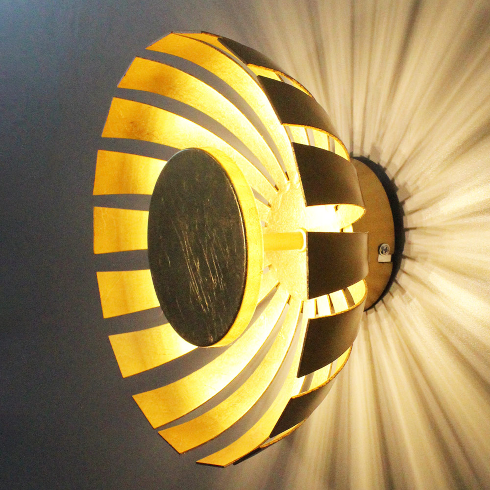 LED-Wandleuchte Flare gold