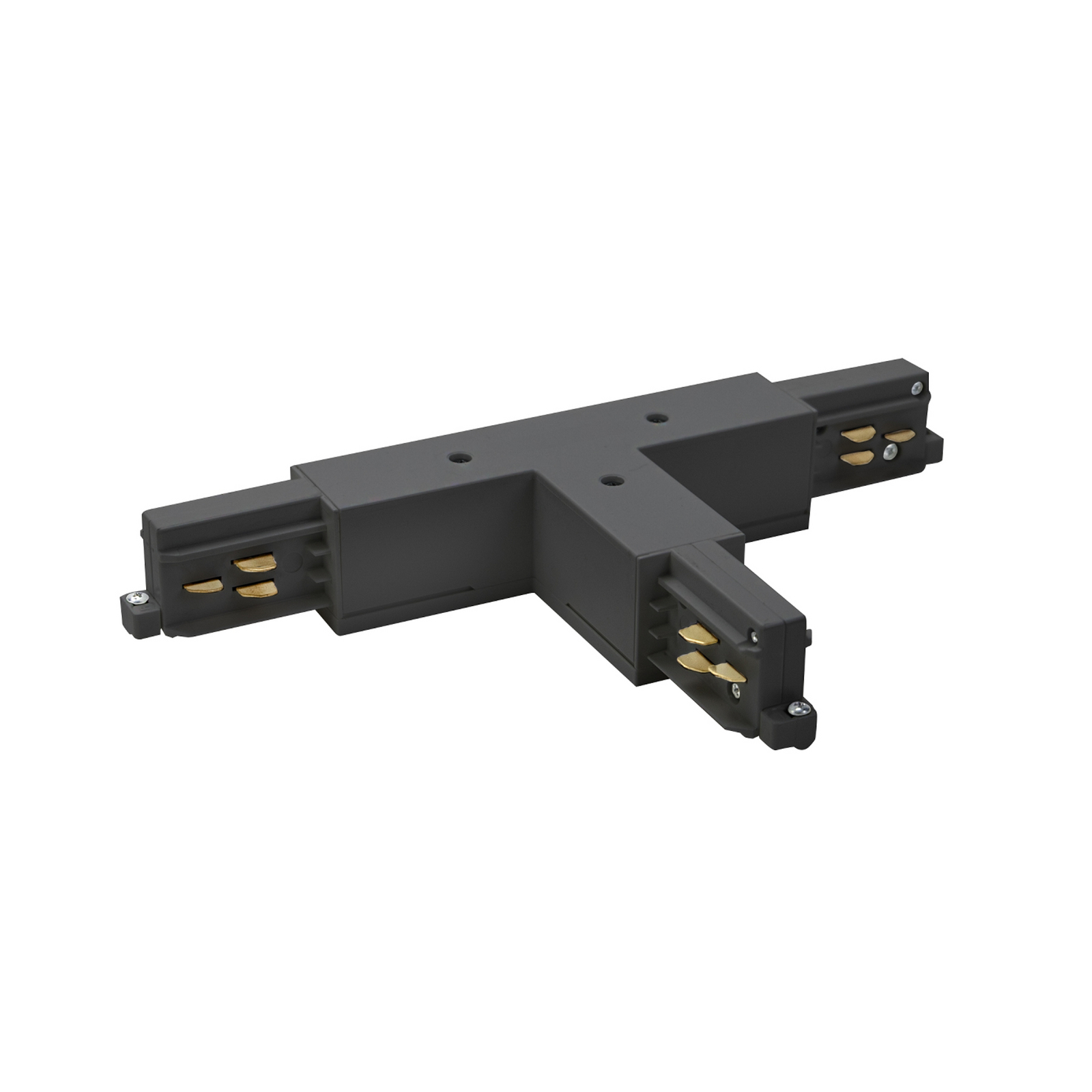 Conector en T BRUMBERG ONETRACK, negro, con conductor de protección a la derecha
