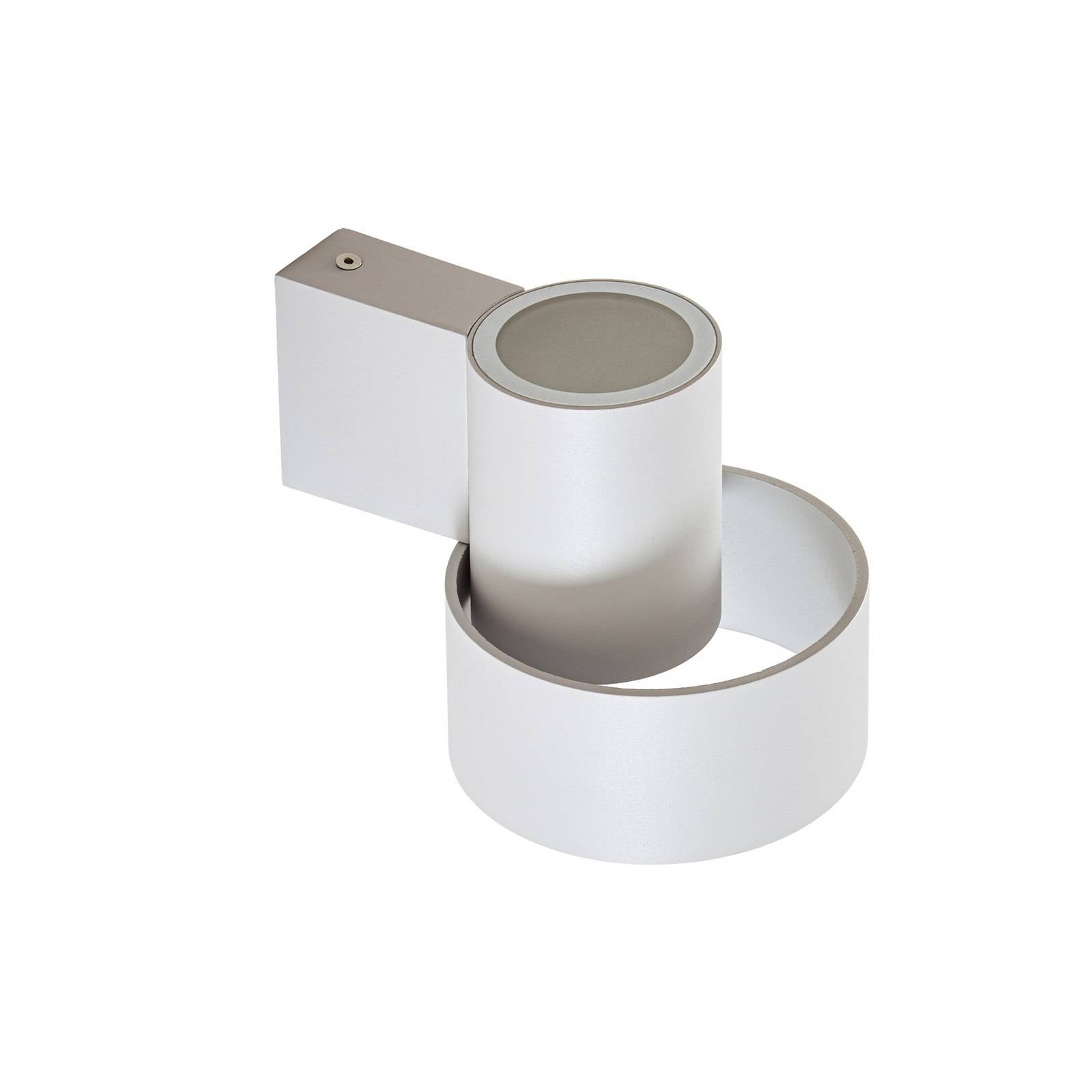 Lucande LED-Außenwandleuchte Elune, grau, IP44, up/down