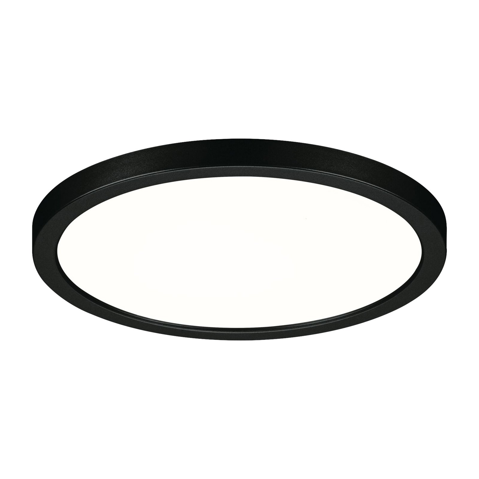 Paulmann Areo LED-paneeli pyöreä musta 4000K Ø17.5cm